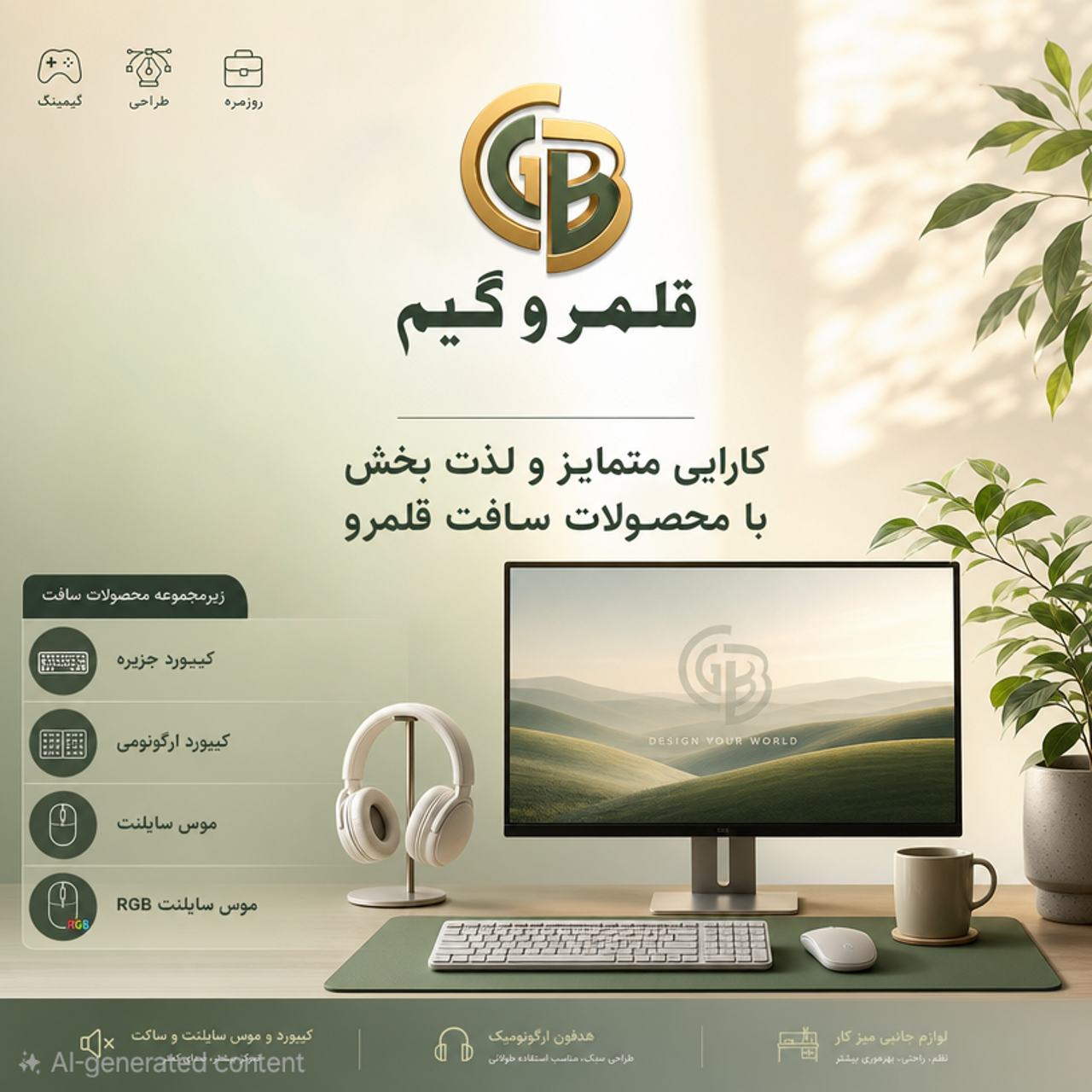 معرفی موس و کیبورد سافت قلمرو گیم