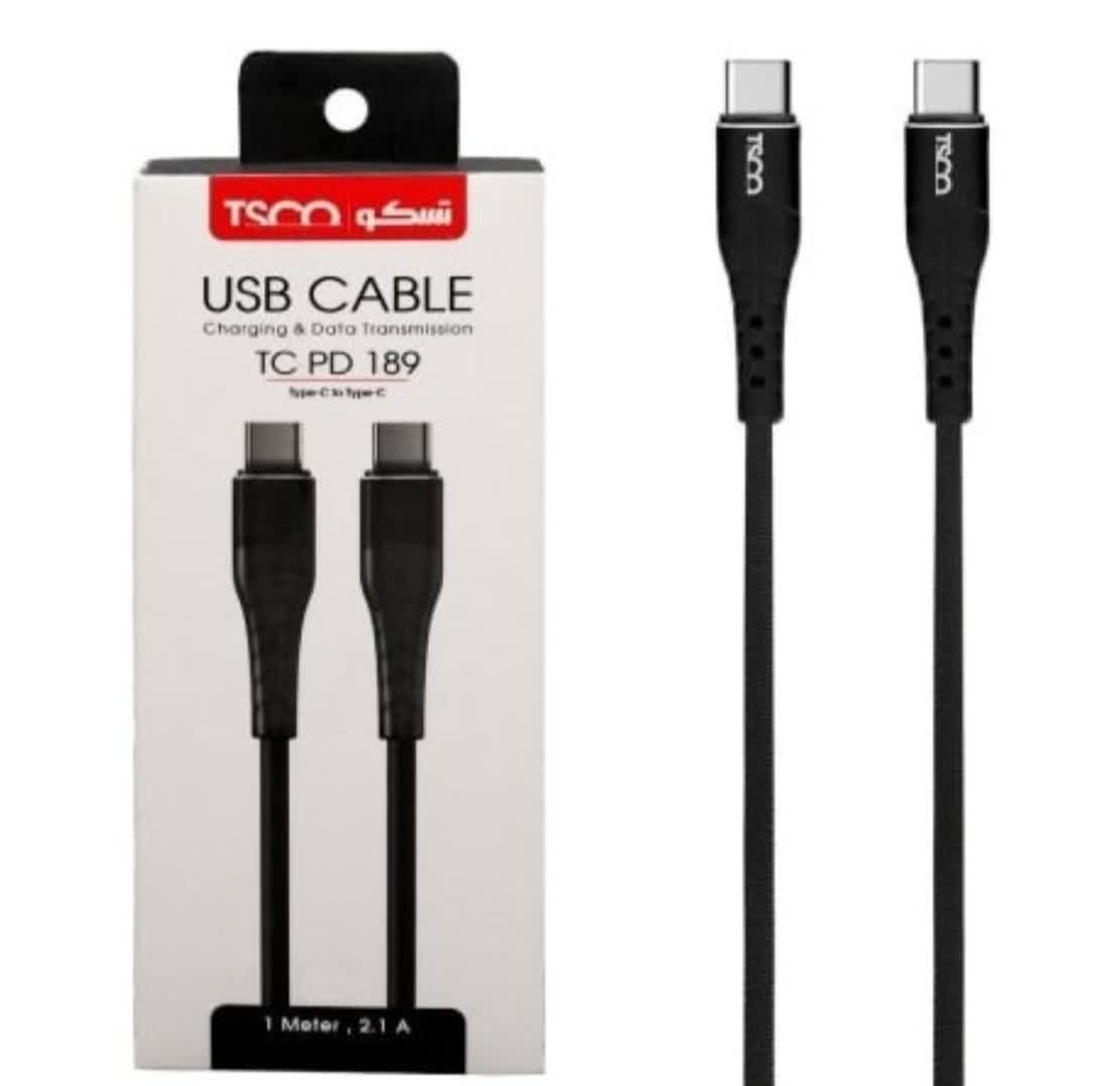 کابل USB-C تسکو مدل 189 TC PD طول 1 متر