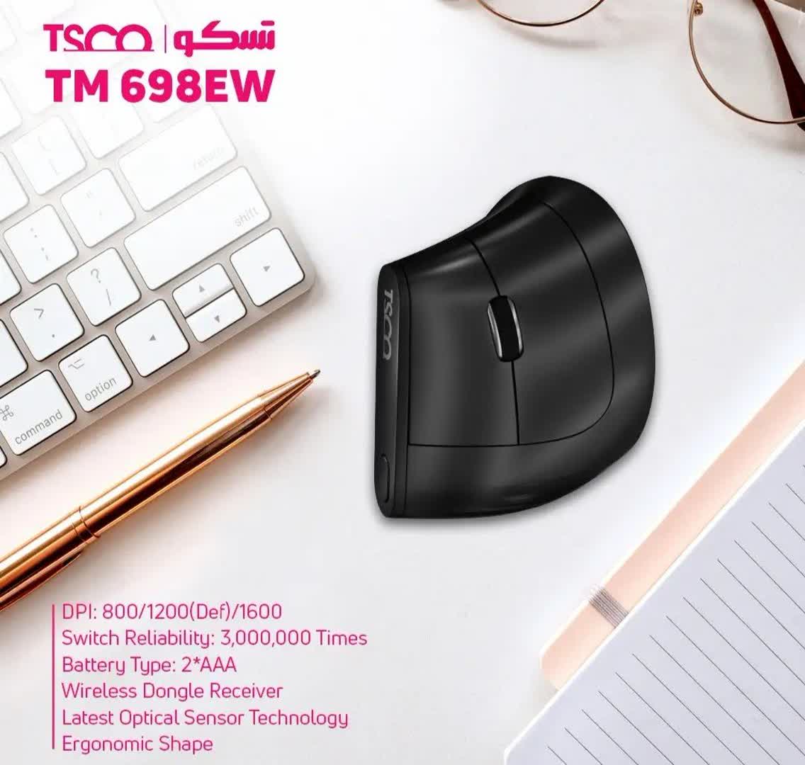 ماوس بی سیم تسکو مدل TM 698EW