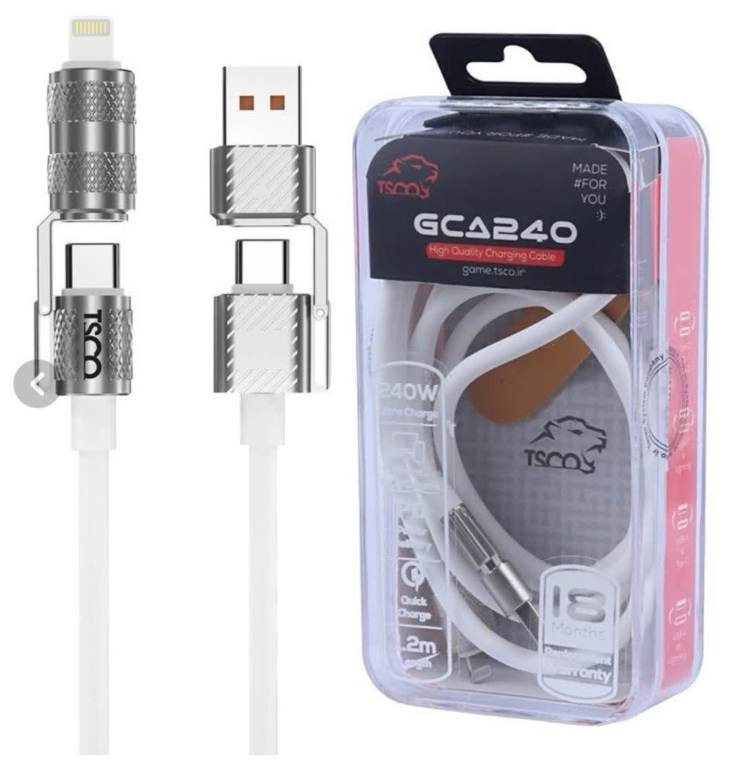 کابل شارژ گیمینگ تسکوگیم مدل 240 GCA