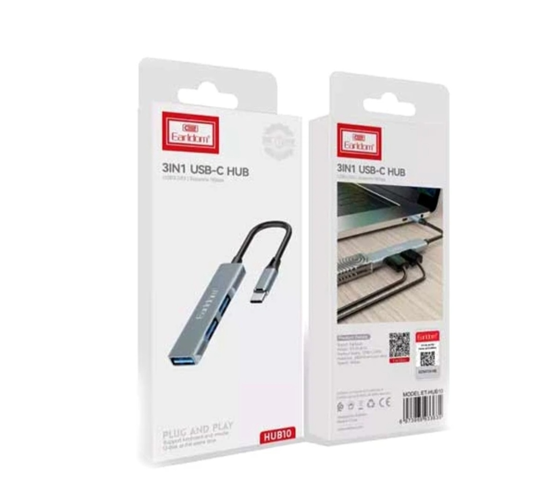 هاب 3 يورت USB-C ارلدام مدل HUB10