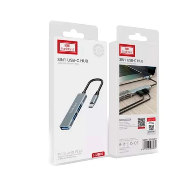 هاب 3 يورت USB-C ارلدام مدل HUB10