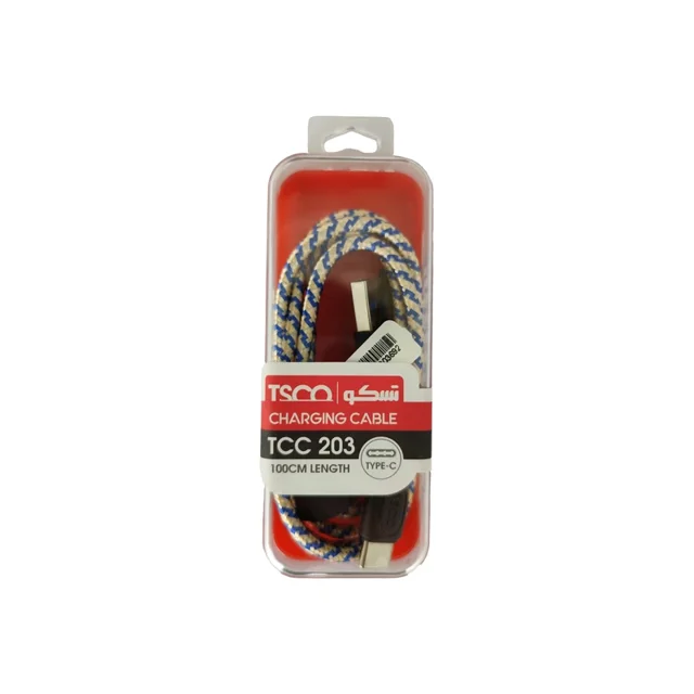 کابل تبدیل USB به USB-C تسکو مدل TCC 203 طول 1 متر‌